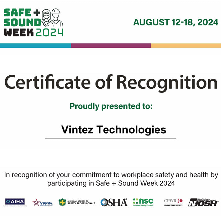 Vintez Technologies: Championing Workplace Safety and Health During Safe + Sound Week