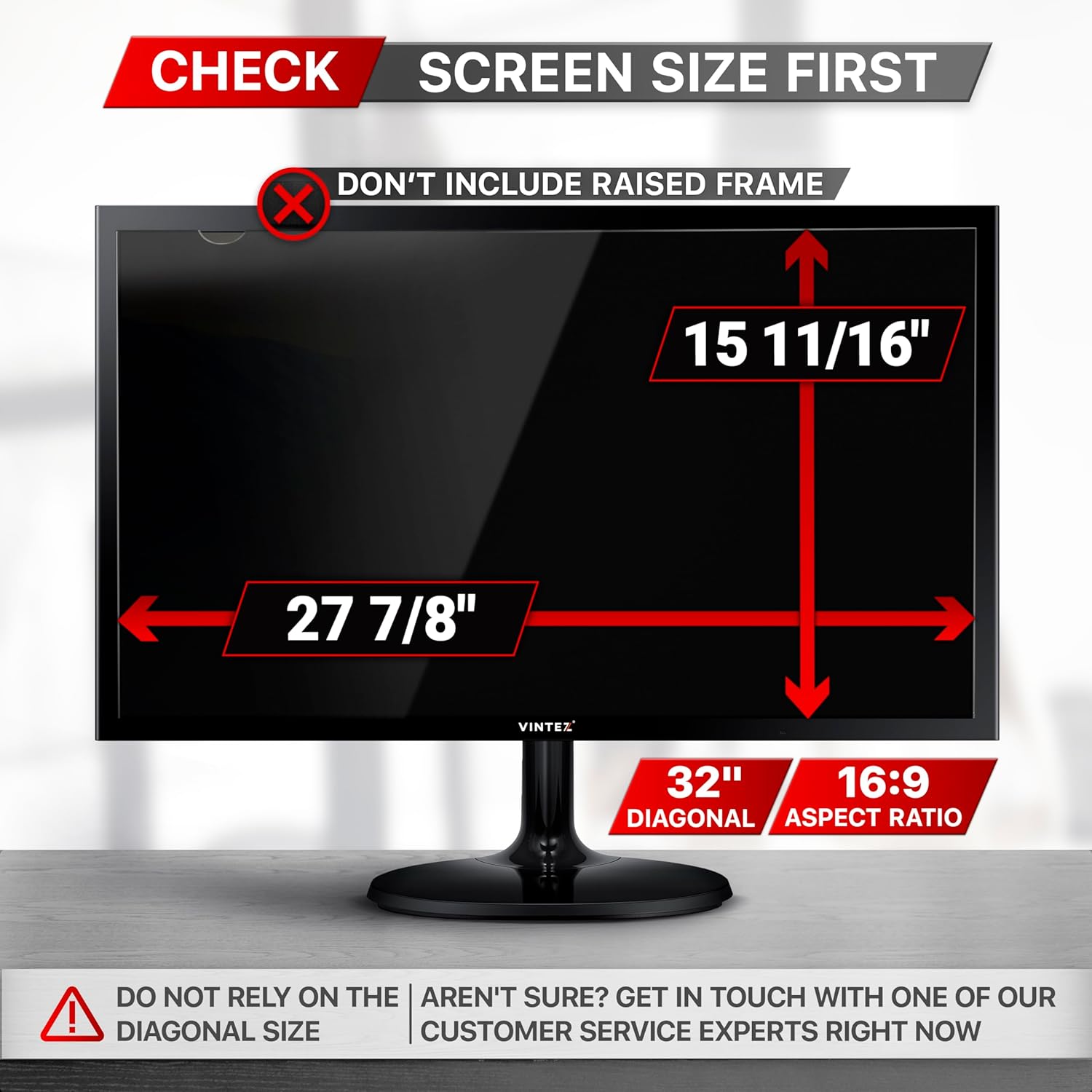 Monitor Privacy Screen Filter 32 Inch 16:9