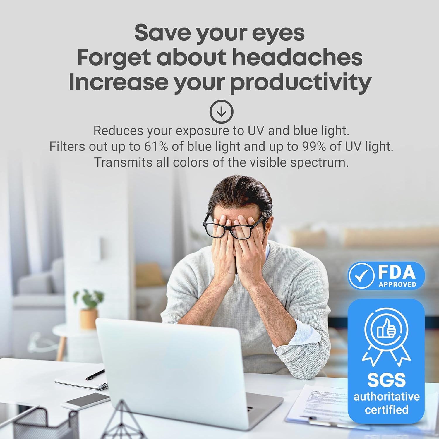 Light Block Screen Blue Light Blocking Screen for Laptop 15.6