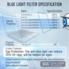 Removable Anti-Glare Blue Light Screen for MacBook Air M2 A2681 13.6 Inch