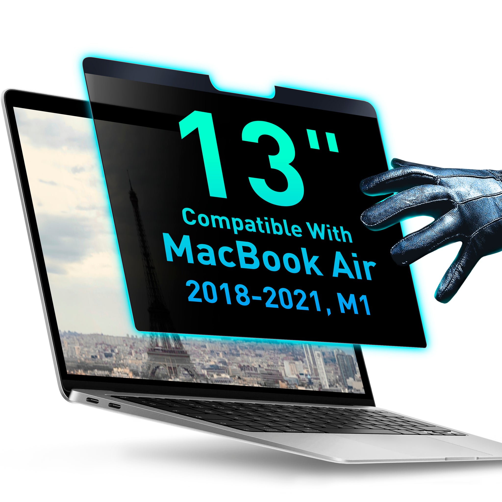PYS MacBook Air 13" (2018-2021, M1) 4-Way Privacy Screen - 9